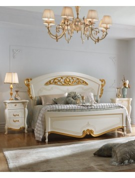 Double Cot bed royal white
